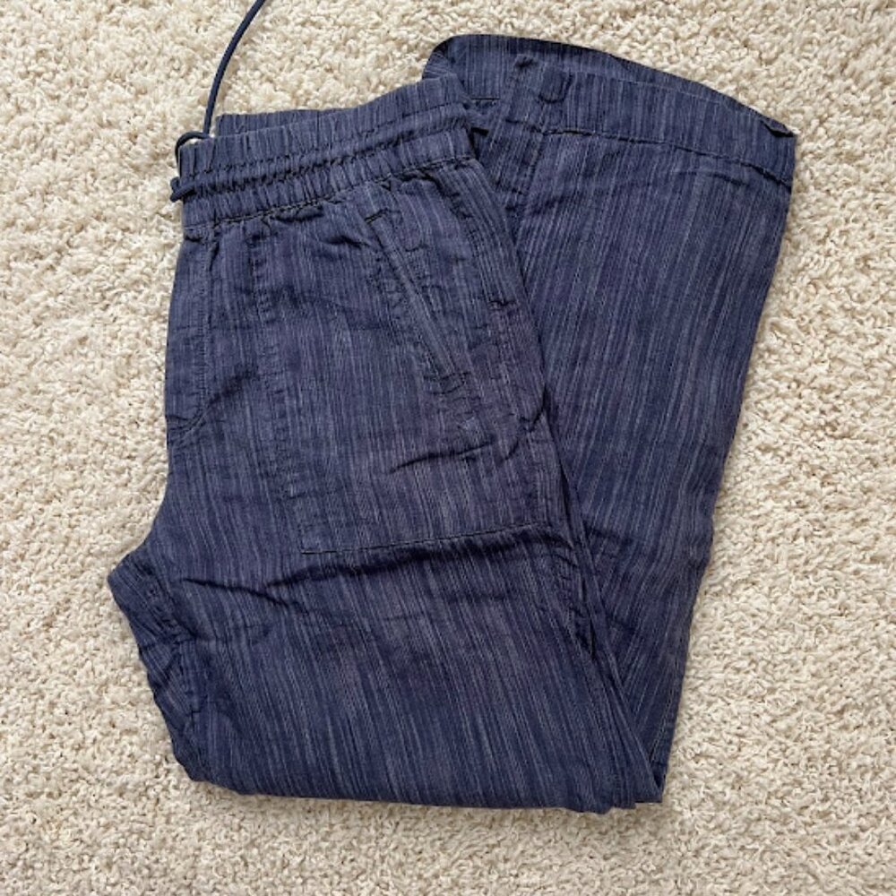 Athleta Retreat Linen High Rise Wide Leg Pant